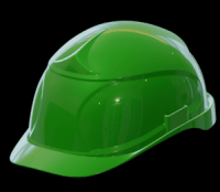 Защитная каска с храповиком зеленая