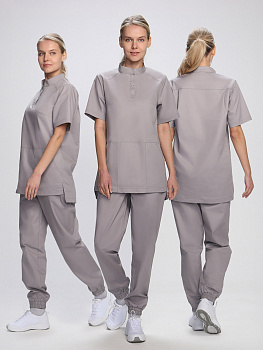 Костюм женский MedLine Ева (тк.Смесовая,145), св.серый