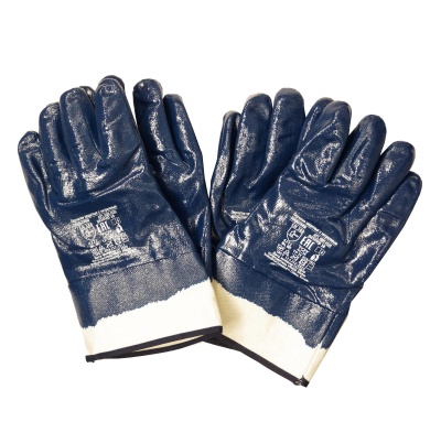 Перчатки нитриловые манжет (крага)