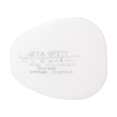 6023 Фильтр противоаэрозольный Jeta Safety класса P3 R, в упаковке 4 шт / коробка 100 шт 6023 Фильтр противоаэрозольный Jeta Safety класса P3 R, в упаковке 4 шт / коробка 100 шт