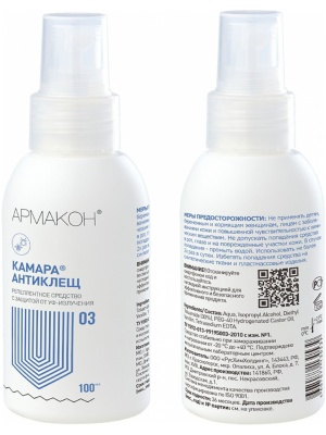 Спрей АРМАКОН™ КАМАРА АНТИКЛЕЩ репеллент 200 мл, 1277
